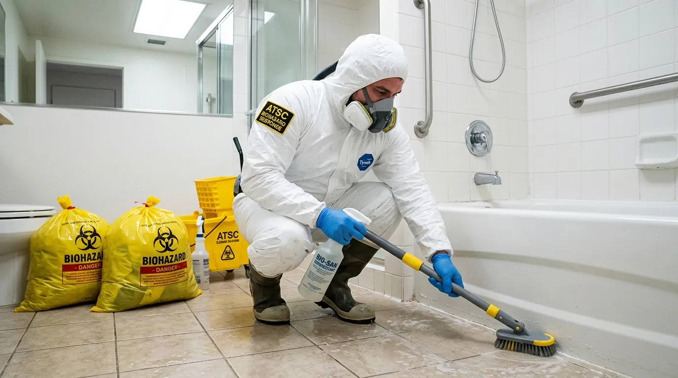 Decontamination equipment deployed for Blood Cleanup in Topsham